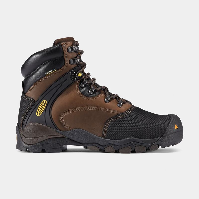 Keen Louisville 6" Met Steel Toe - Erkek Iş Botu - Kahverengi/Siyah - Türkiye (815432TJU)